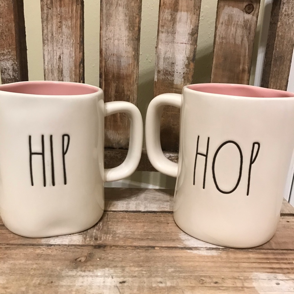 Rae Dunn Pink Hip Hop Easter Mug